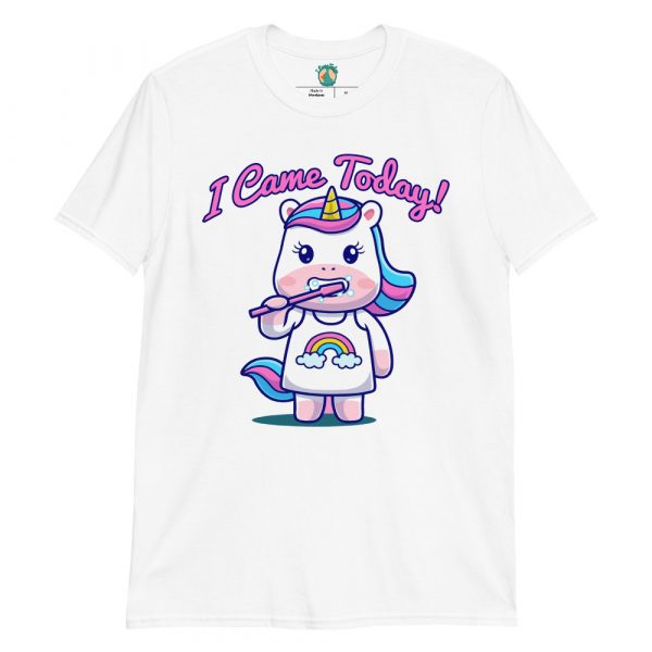 Rainbow Unicorn Brushing Teeth Came Today! Women's T-Shirt